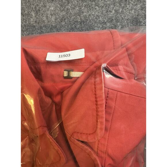 Women's ANN TAYLOR Coral Thigh Length Dress Style/Pea Coat Size M Spot On Sleeve - Picture 11 of 11